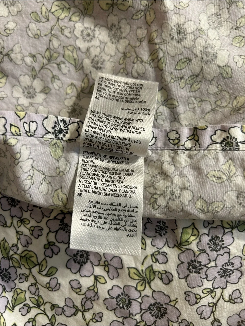MARTHA STEWART COLLECTION EXCLUSIVELY FOR MACY’S QUEEN FLORAL FLAT COTTON SHEET